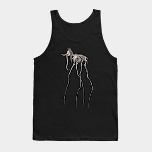 Skeleton Dali's Elephant Tank Top